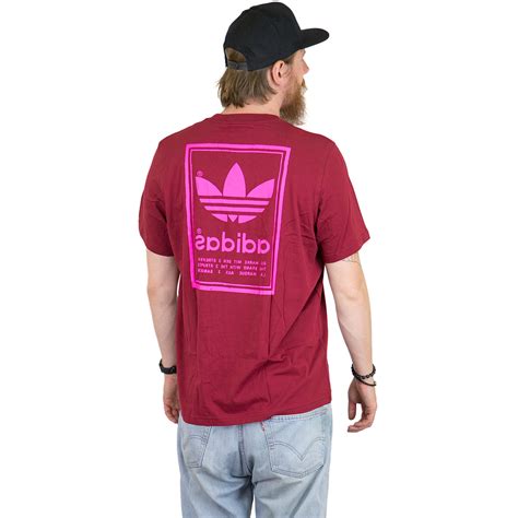 adidas herren t-shirt weinrot